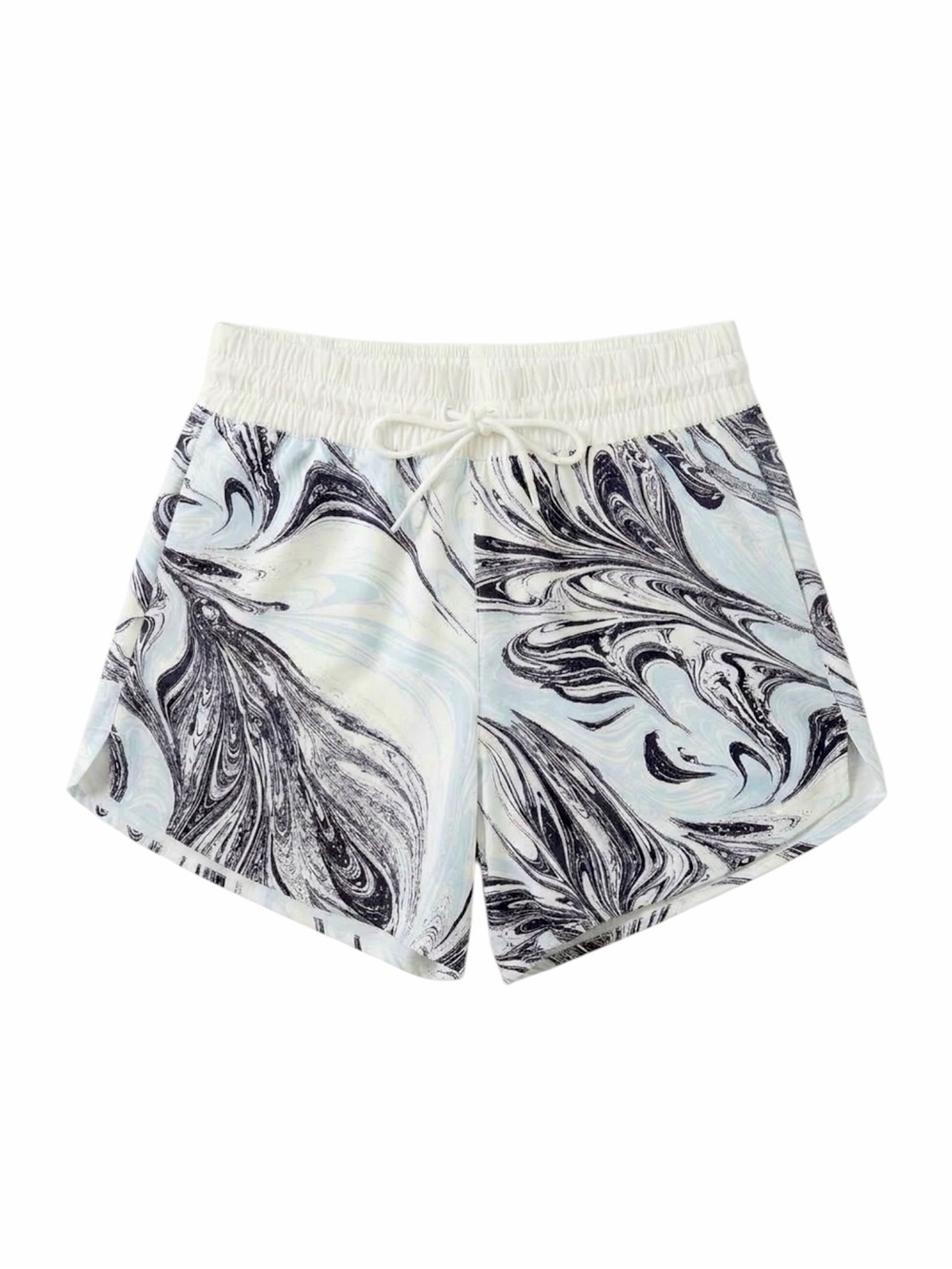 Athleta – Crossroads 3.5” Shorts – Sumi Marble Light Blue – Sz. M